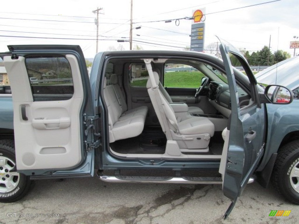 2007 Silverado 1500 LT Z71 Extended Cab 4x4 - Blue Granite Metallic / Light Titanium/Ebony Black photo #16