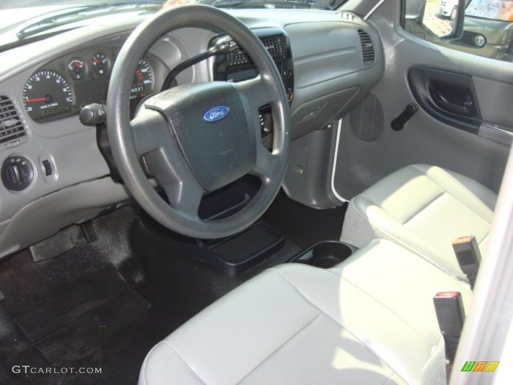 Medium Dark Flint Interior 2007 Ford Ranger XL Regular Cab Photo #63597319