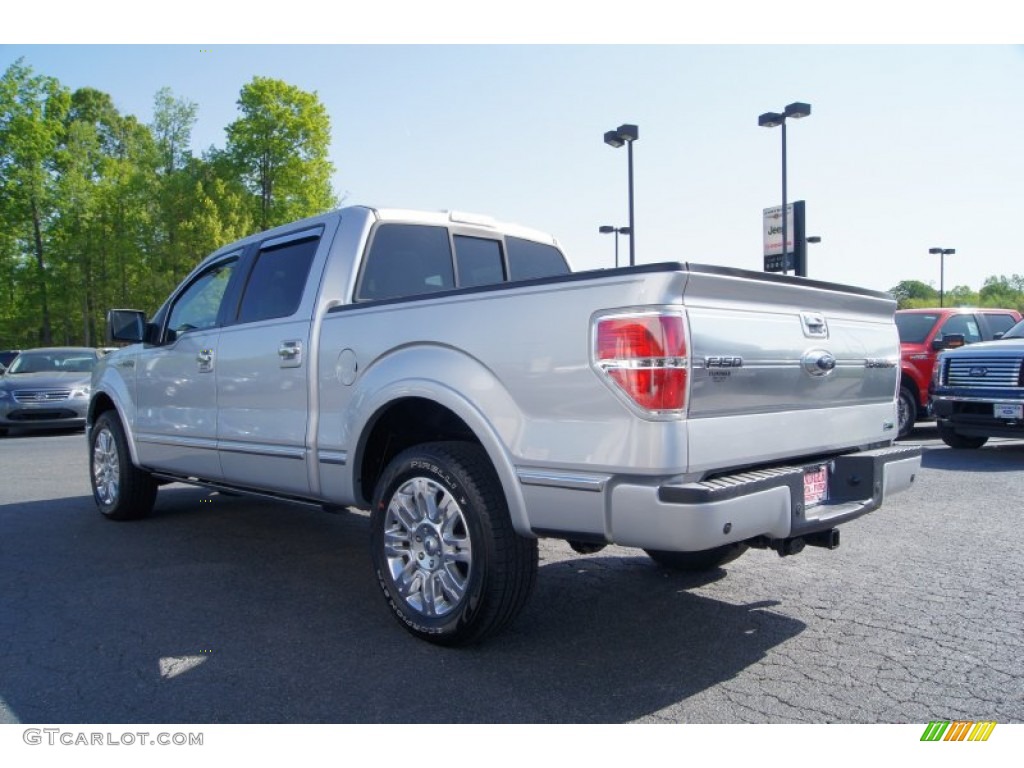 2010 F150 Platinum SuperCrew - Ingot Silver Metallic / Sienna Brown Leather/Black photo #40