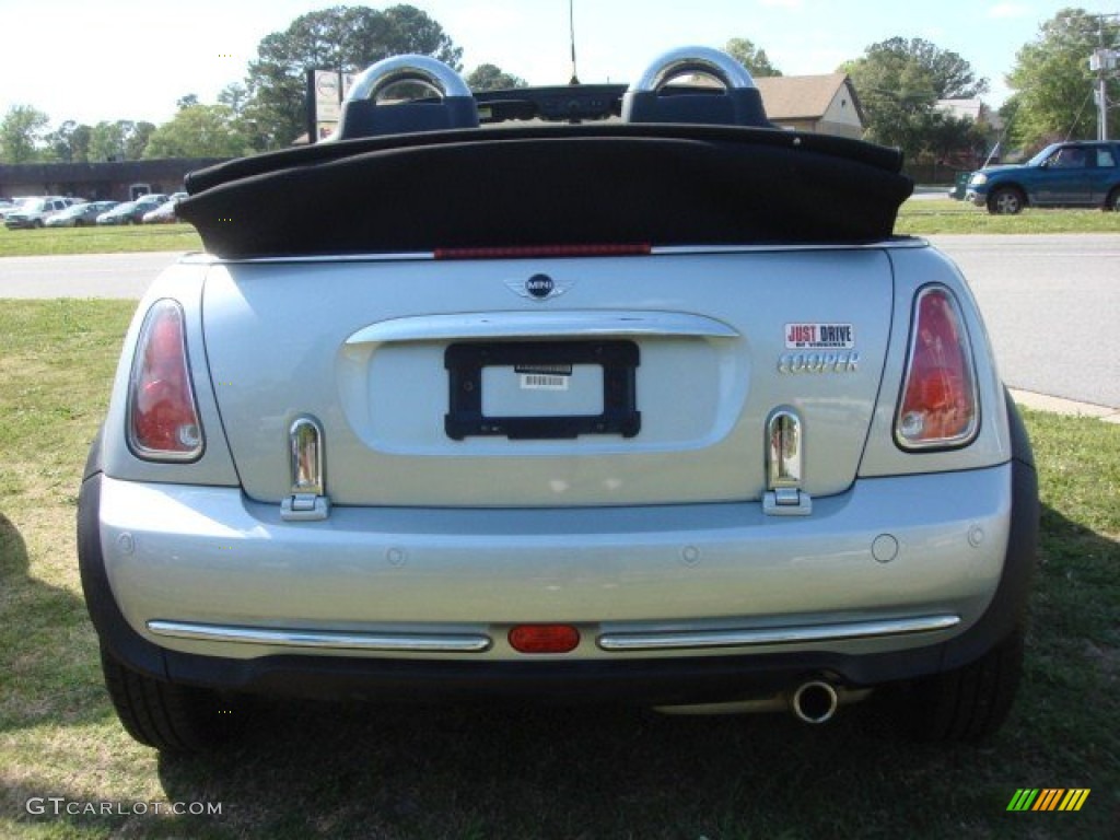 2005 Cooper Convertible - Pure Silver Metallic / Space Grey/Panther Black photo #4