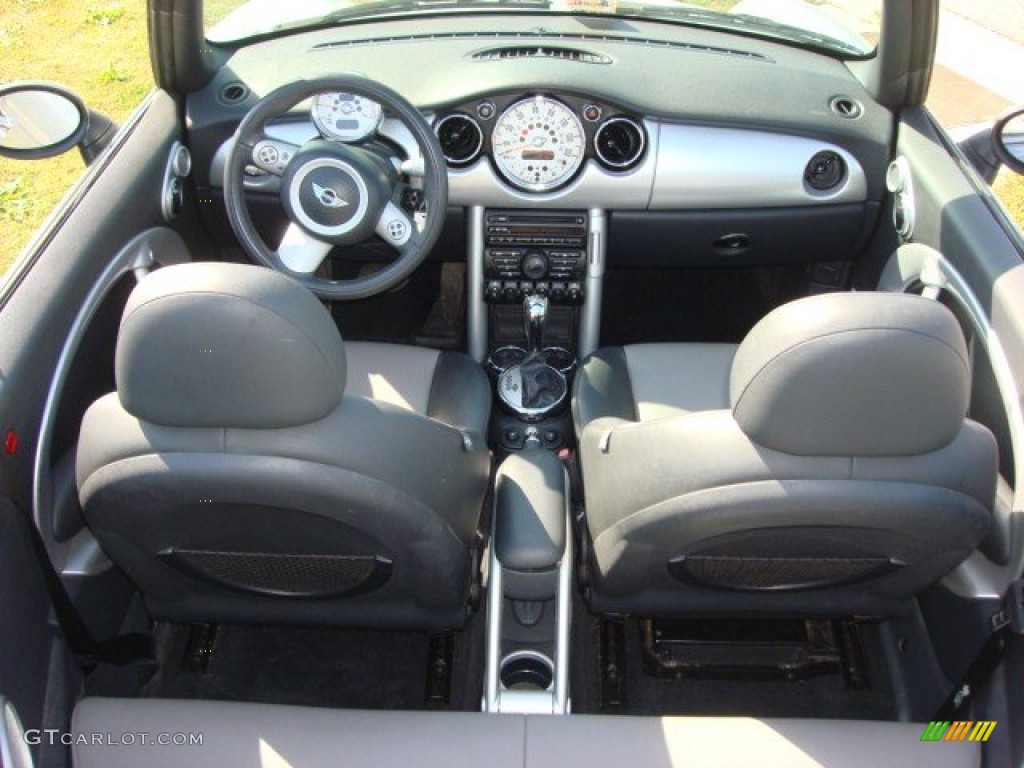 2005 Mini Cooper Convertible Space Grey/Panther Black Dashboard Photo #63597493