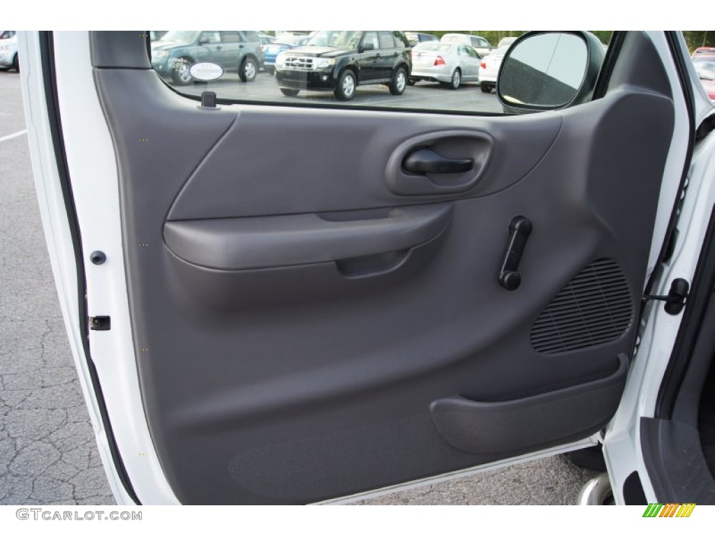 2003 Ford F150 XL Sport Regular Cab 4x4 Medium Graphite Grey Door Panel Photo #63597544