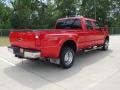 2010 Vermillion Red Ford F350 Super Duty Lariat Crew Cab 4x4 Dually  photo #5