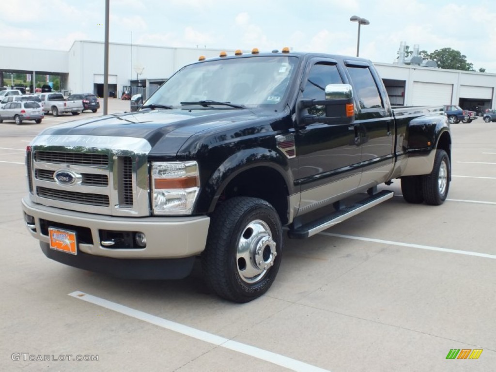 2010 F350 Super Duty King Ranch Crew Cab 4x4 Dually - Black / Chaparral Leather photo #9