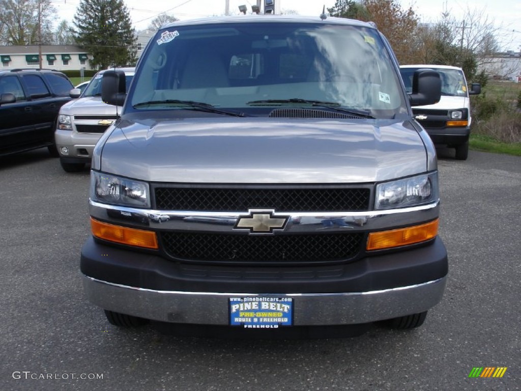 2012 Express LS 3500 Passenger Van - Graystone Metallic / Medium Pewter photo #2