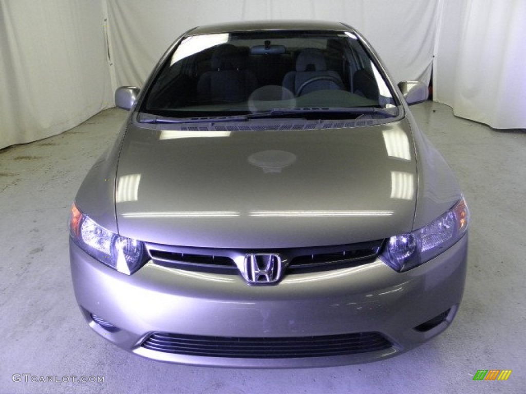 2006 Civic LX Coupe - Sparkle Gray Pearl / Gray photo #2