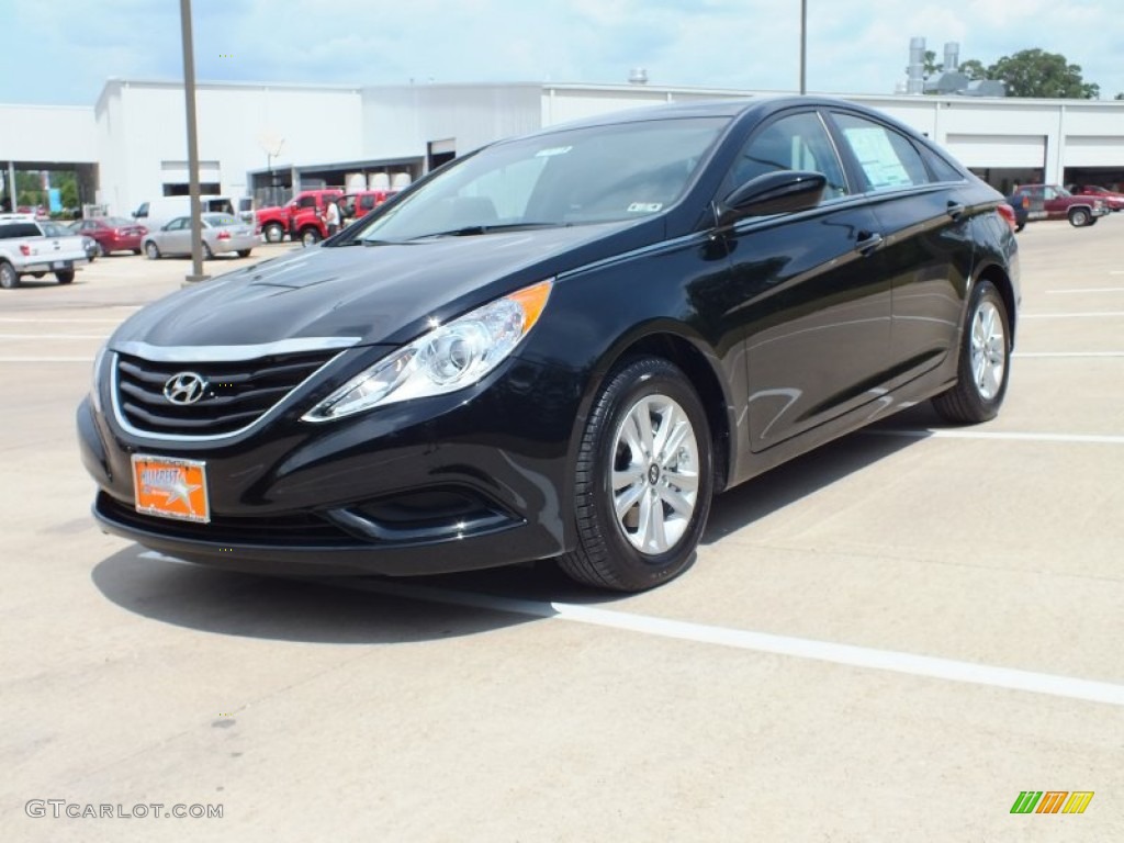 2012 Sonata GLS - Midnight Black / Gray photo #9