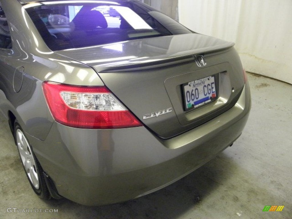 2006 Civic LX Coupe - Sparkle Gray Pearl / Gray photo #9