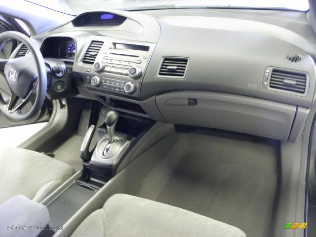 2006 Civic LX Coupe - Sparkle Gray Pearl / Gray photo #12