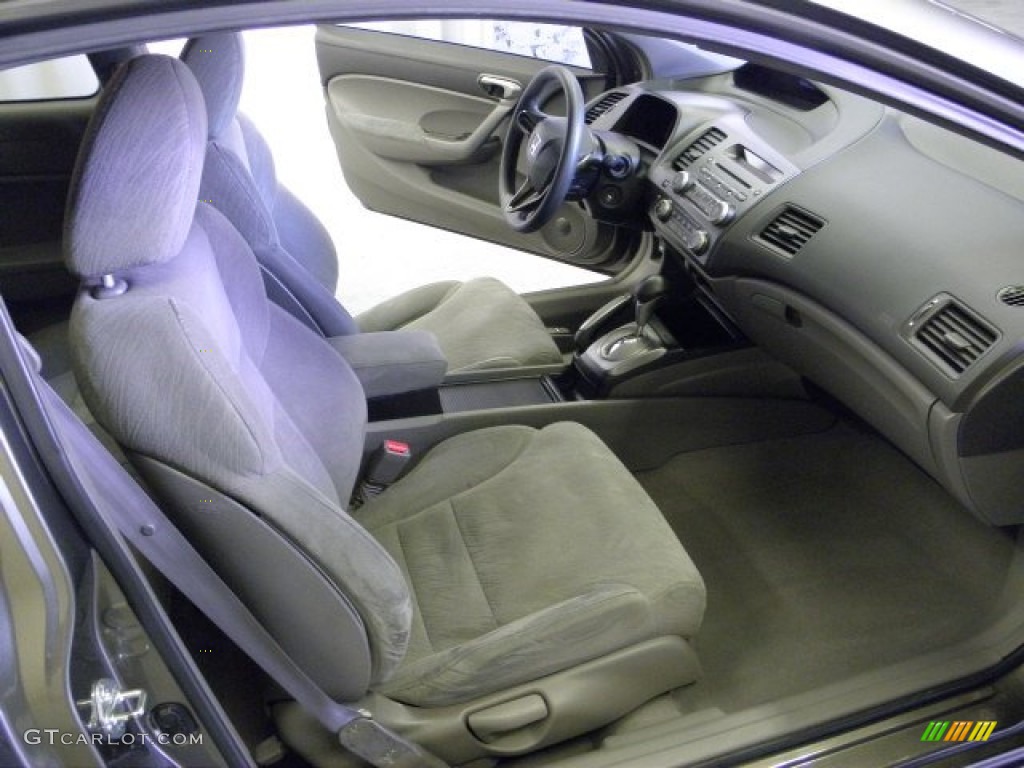 2006 Civic LX Coupe - Sparkle Gray Pearl / Gray photo #13