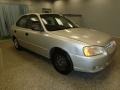 2001 Silver Mist Hyundai Accent GL Sedan  photo #2