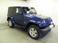 2010 Deep Water Blue Pearl Jeep Wrangler Sahara 4x4  photo #1