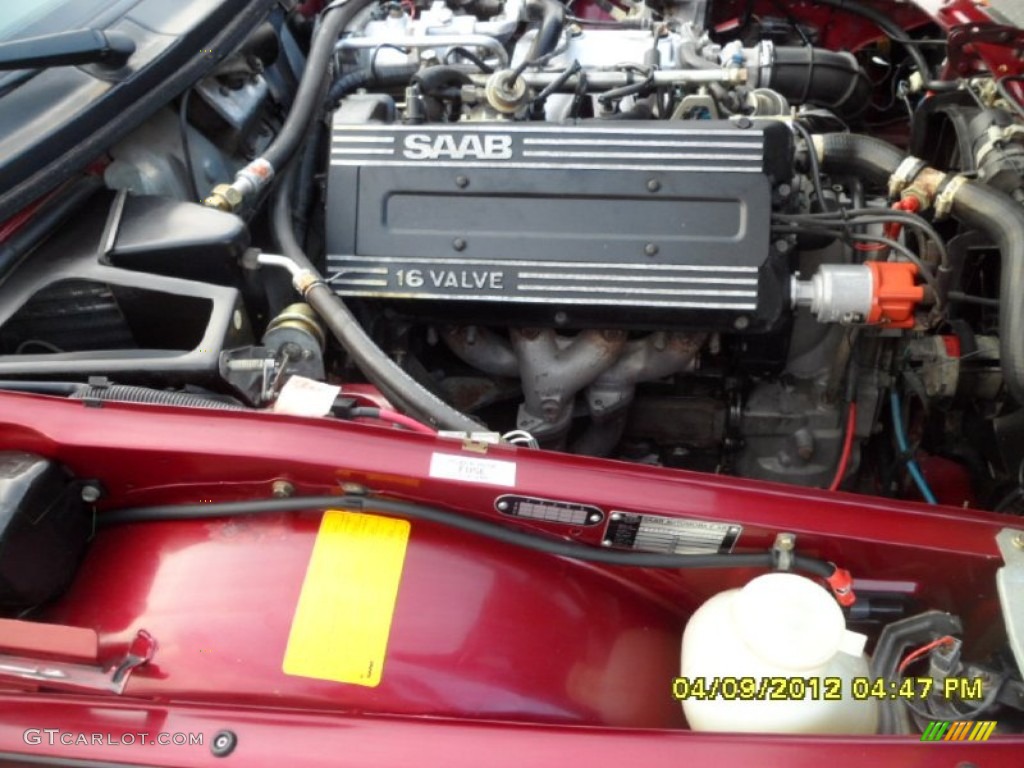 1993 900 S Convertible - Ruby Red Pearl Metallic / Beige photo #23