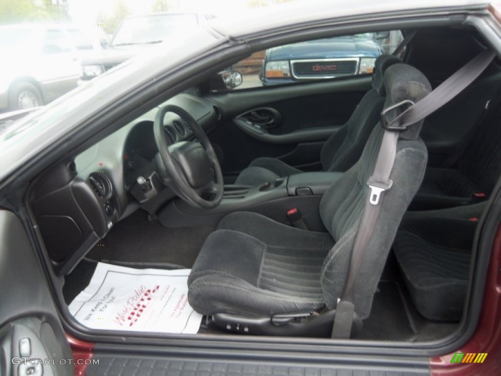 Ebony Interior 2001 Pontiac Firebird Coupe Photo #63603133