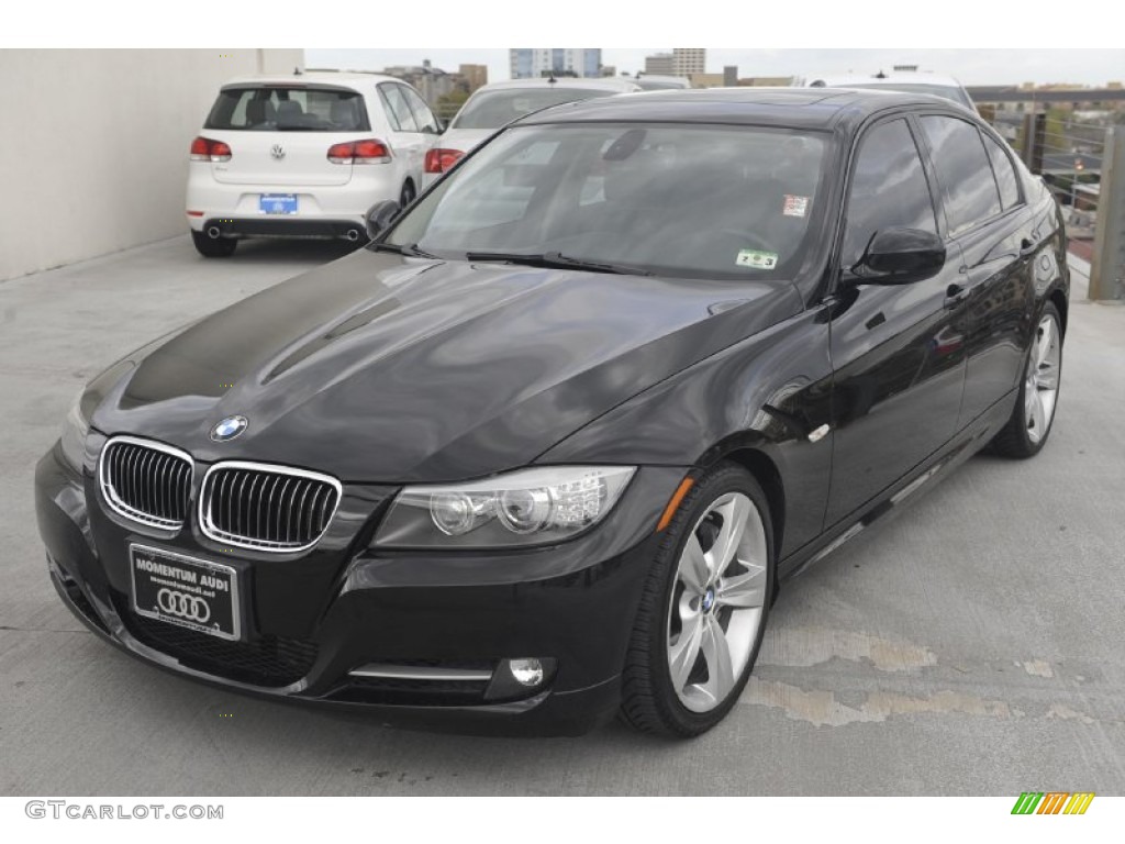2009 3 Series 335i Sedan - Black Sapphire Metallic / Black photo #3