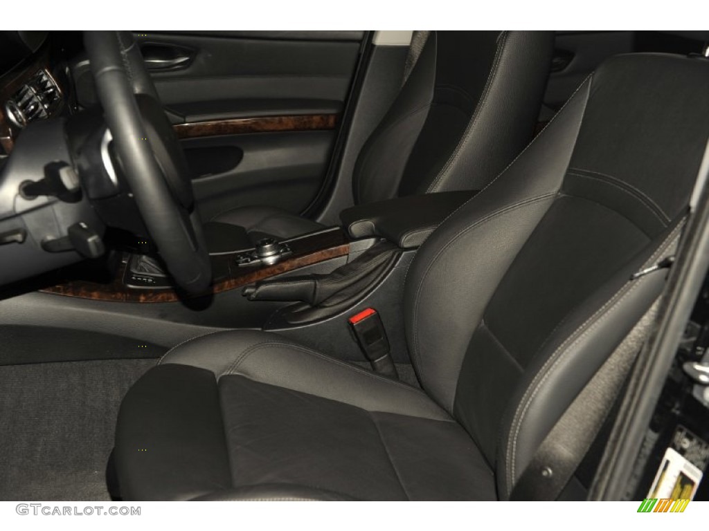 2009 3 Series 335i Sedan - Black Sapphire Metallic / Black photo #13