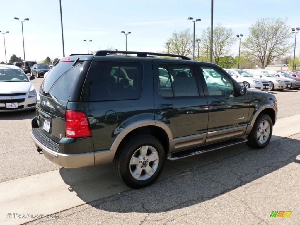 2004 Explorer Eddie Bauer 4x4 - Aspen Green Metallic / Medium Parchment photo #4