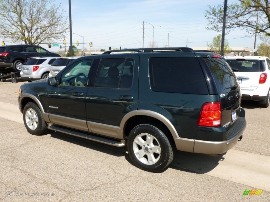 2004 Explorer Eddie Bauer 4x4 - Aspen Green Metallic / Medium Parchment photo #6