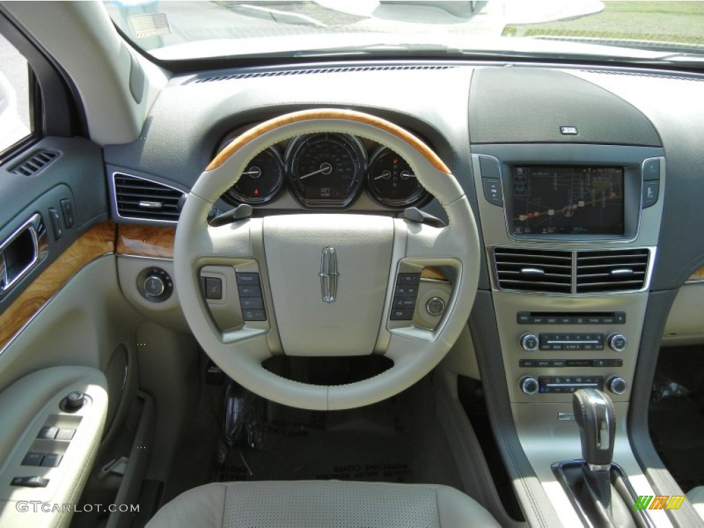 2011 Lincoln MKT FWD Light Stone Steering Wheel Photo #63611032