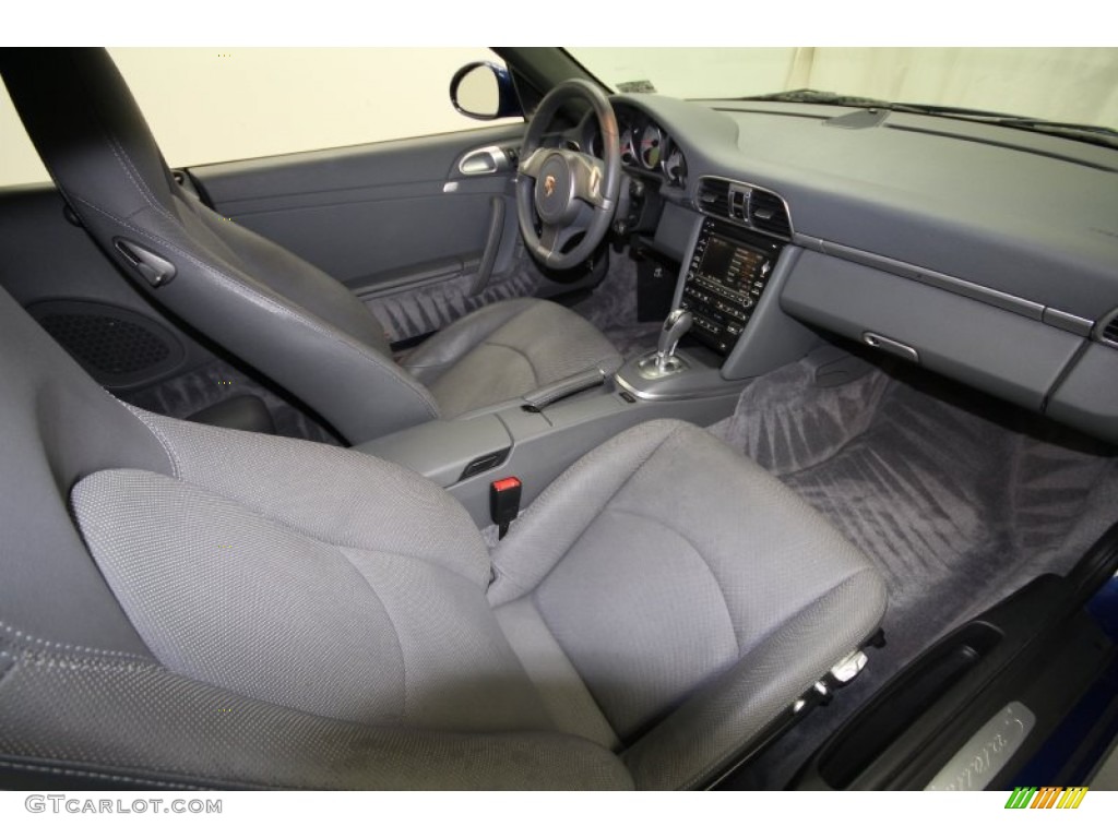 Stone Grey Interior 2009 Porsche 911 Carrera S Cabriolet Photo #63611044