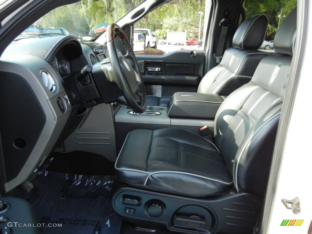 Ebony/Dove Grey Interior 2007 Lincoln Mark LT SuperCrew 4x4 Photo #63611446