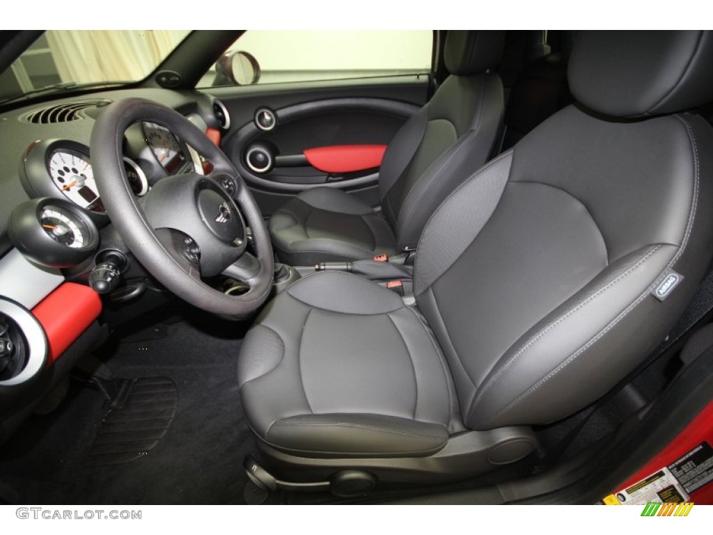 Carbon Black Interior 2012 Mini Cooper Roadster Photo #63611907