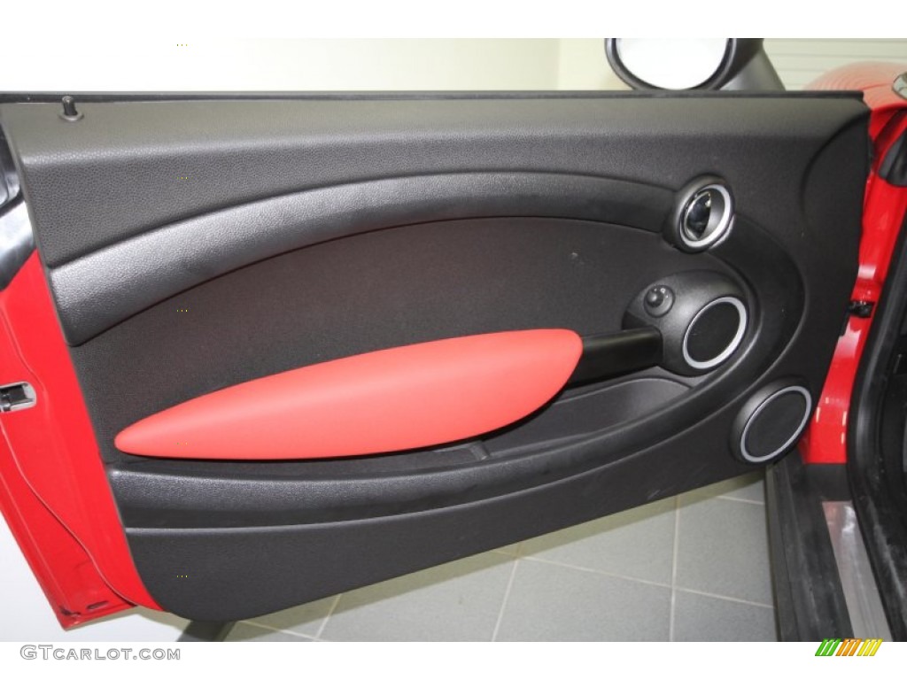 2012 Mini Cooper Roadster Carbon Black Door Panel Photo #63612004