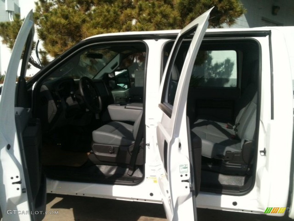 2012 F350 Super Duty XL Crew Cab - Oxford White / Steel photo #10