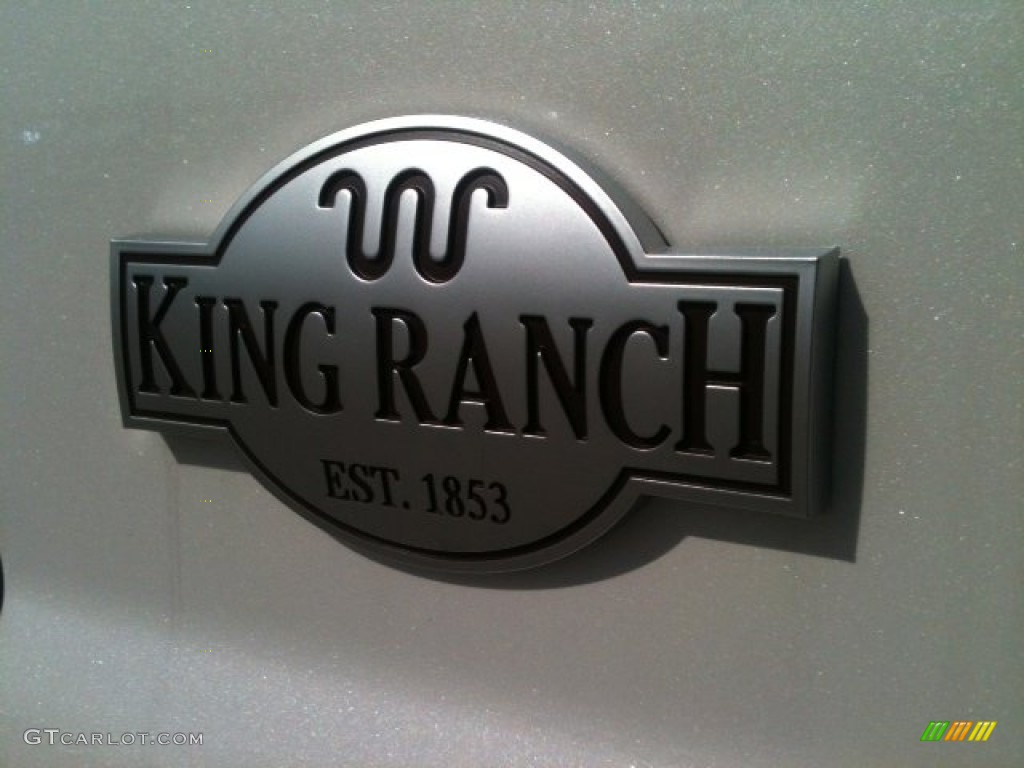 2012 F250 Super Duty King Ranch Crew Cab 4x4 - White Platinum Metallic Tri-Coat / Chaparral Leather photo #4