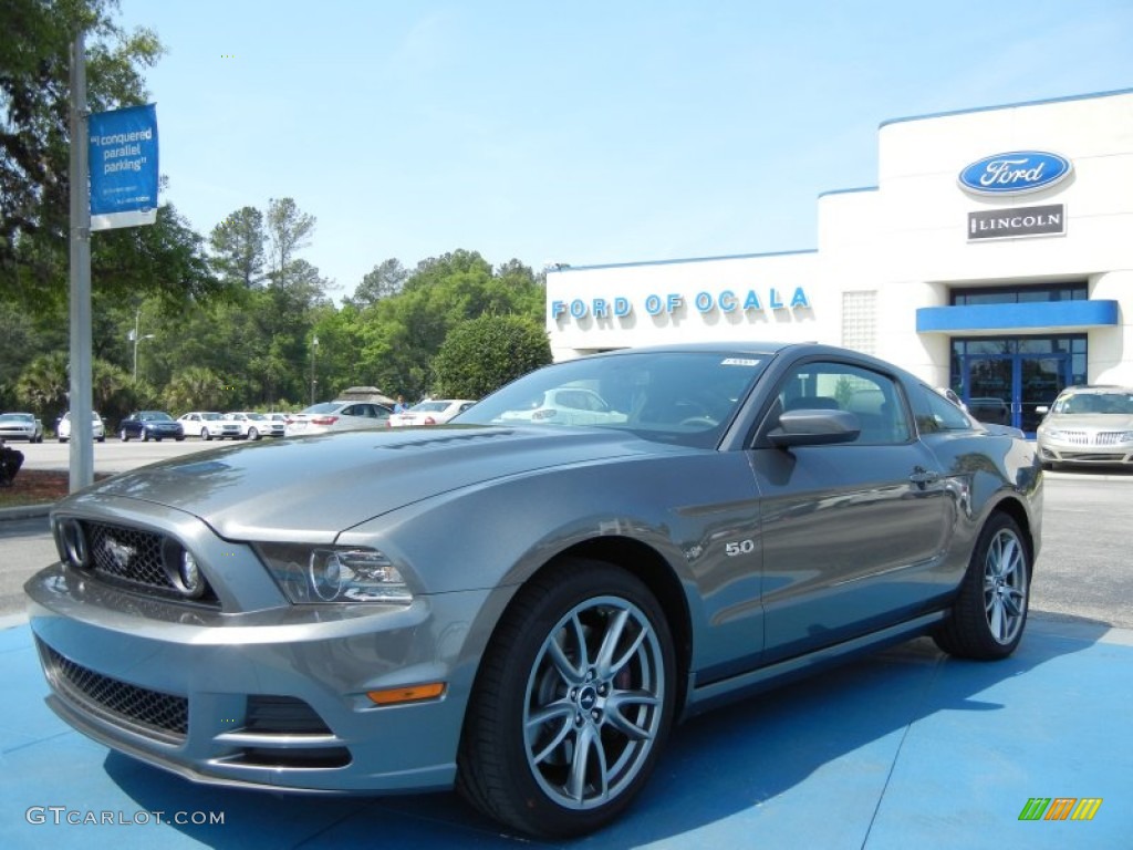 Sterling Gray Metallic 2013 Ford Mustang GT Premium Coupe Exterior Photo #63612190