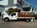 2012 Oxford White Ford F350 Super Duty XL Regular Cab Stake Truck  photo #3