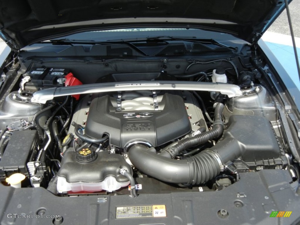 2013 Ford Mustang GT Premium Coupe 5.0 Liter DOHC 32-Valve Ti-VCT V8 Engine Photo #63612319