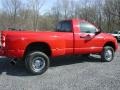 2005 Flame Red Dodge Ram 3500 SLT Regular Cab 4x4 Dually  photo #12