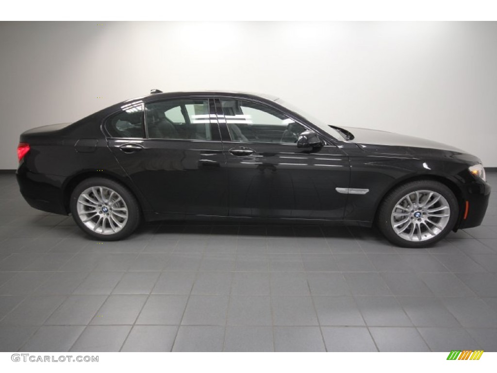 Black Sapphire Metallic 2012 BMW 7 Series 750i Sedan Exterior Photo #63612589