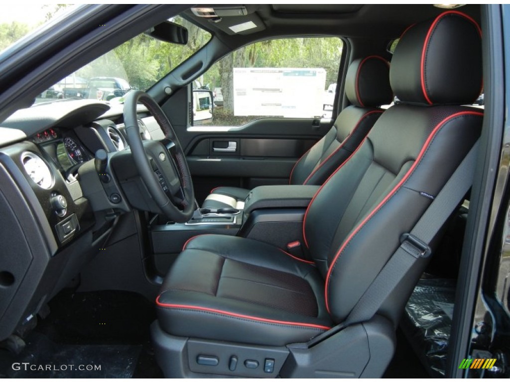 FX Sport Appearance Black/Red Interior 2012 Ford F150 FX4 SuperCrew 4x4 Photo #63612988
