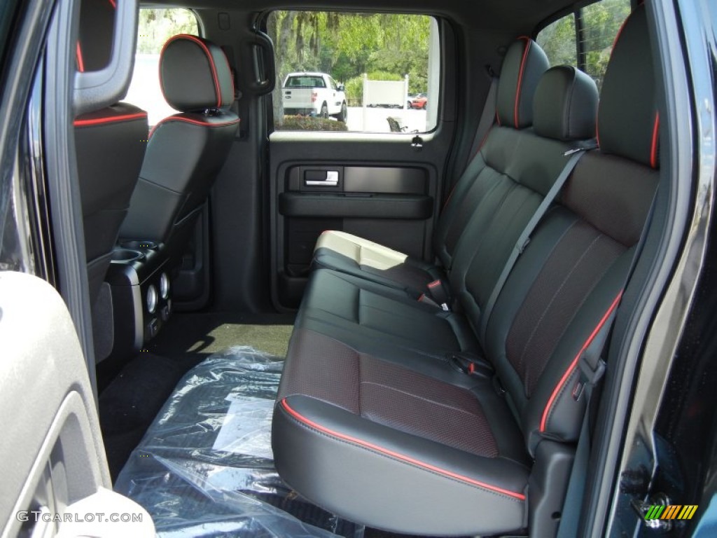FX Sport Appearance Black/Red Interior 2012 Ford F150 FX4 SuperCrew 4x4 Photo #63612997