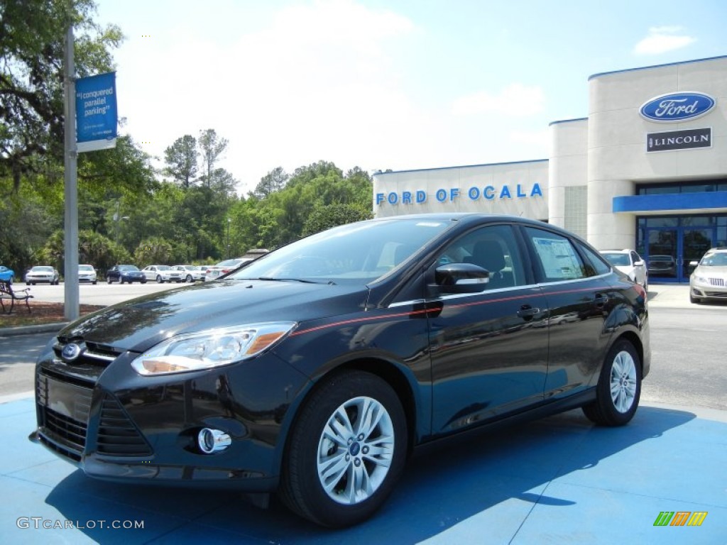 2012 Focus SEL Sedan - Black / Charcoal Black photo #1