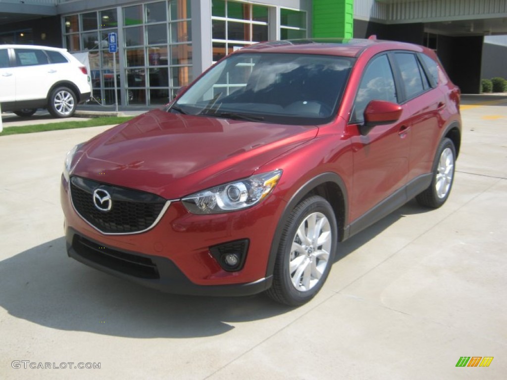 2013 CX-5 Grand Touring - Zeal Red Mica / Black photo #1