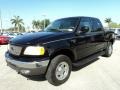 2002 Black Ford F150 Lariat SuperCrew 4x4  photo #13