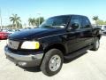 2002 Black Ford F150 Lariat SuperCrew 4x4  photo #13