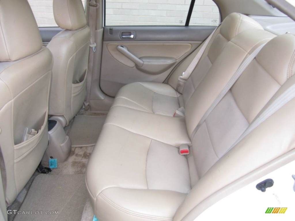 Beige Interior 2002 Honda Civic EX Sedan Photo #63614811