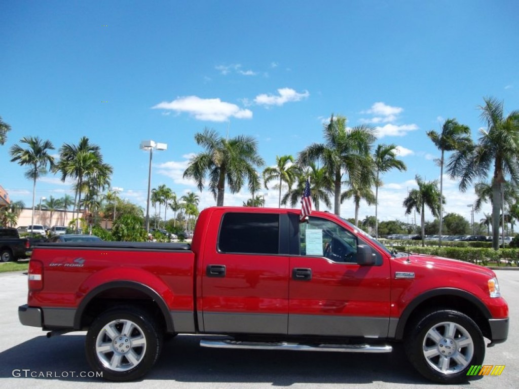 2006 F150 FX4 SuperCrew 4x4 - Bright Red / Black photo #5