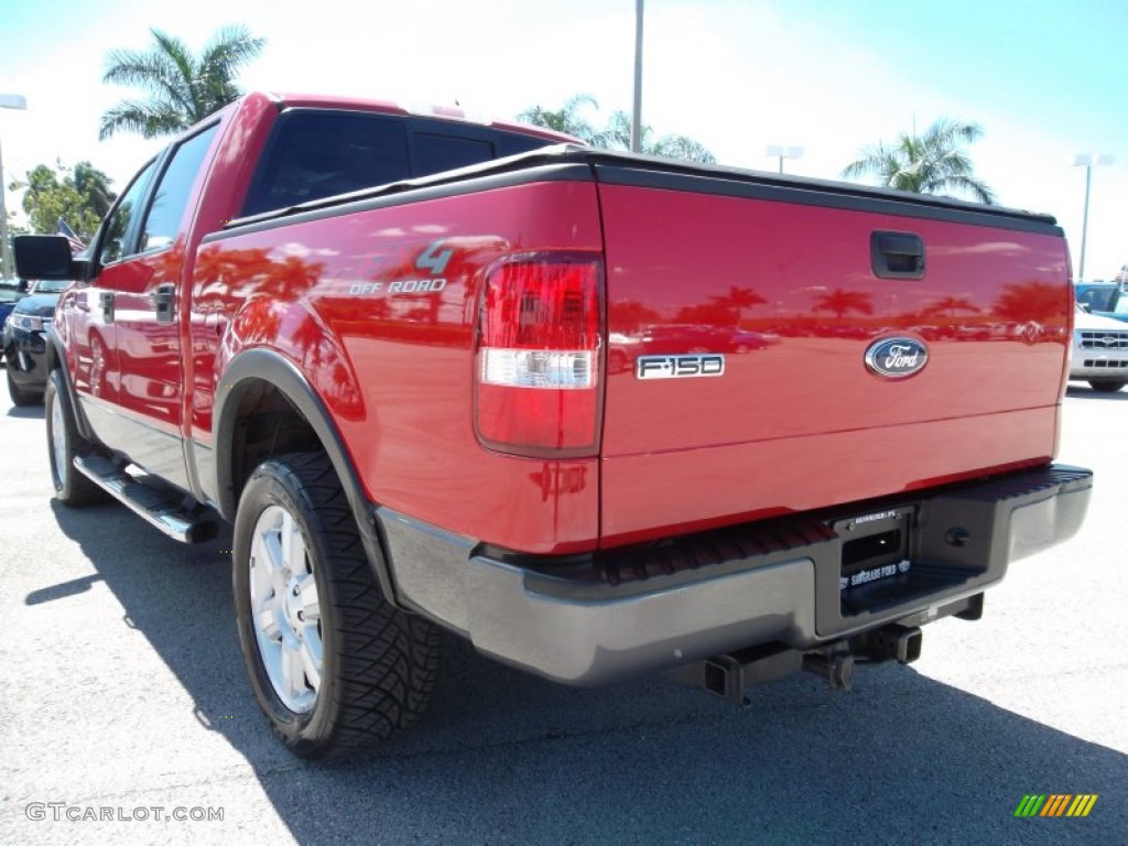 2006 F150 FX4 SuperCrew 4x4 - Bright Red / Black photo #9
