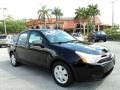 2011 Ebony Black Ford Focus S Sedan  photo #1