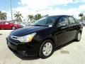 2011 Ebony Black Ford Focus S Sedan  photo #13