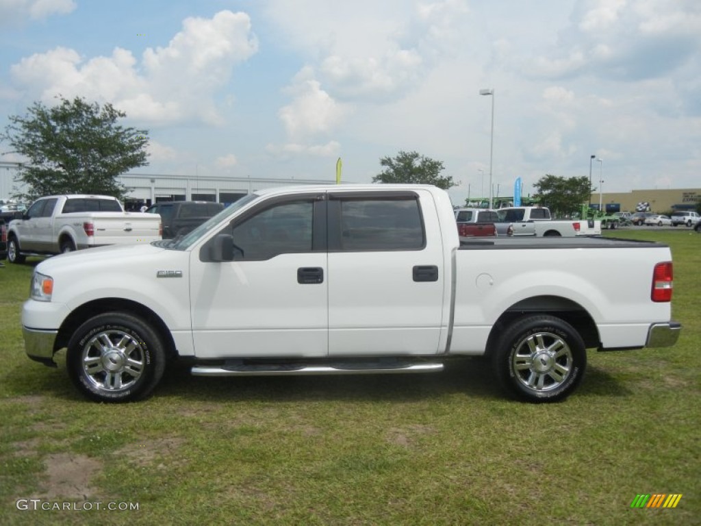 2006 F150 XLT SuperCrew - Oxford White / Medium/Dark Flint photo #5