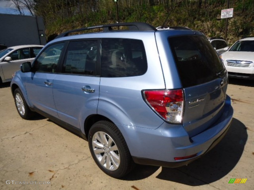 2012 Forester 2.5 X Premium - Ice Blue Metallic / Black photo #2