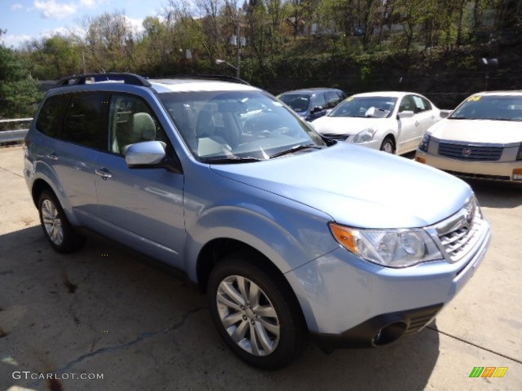 2012 Forester 2.5 X Premium - Ice Blue Metallic / Black photo #5