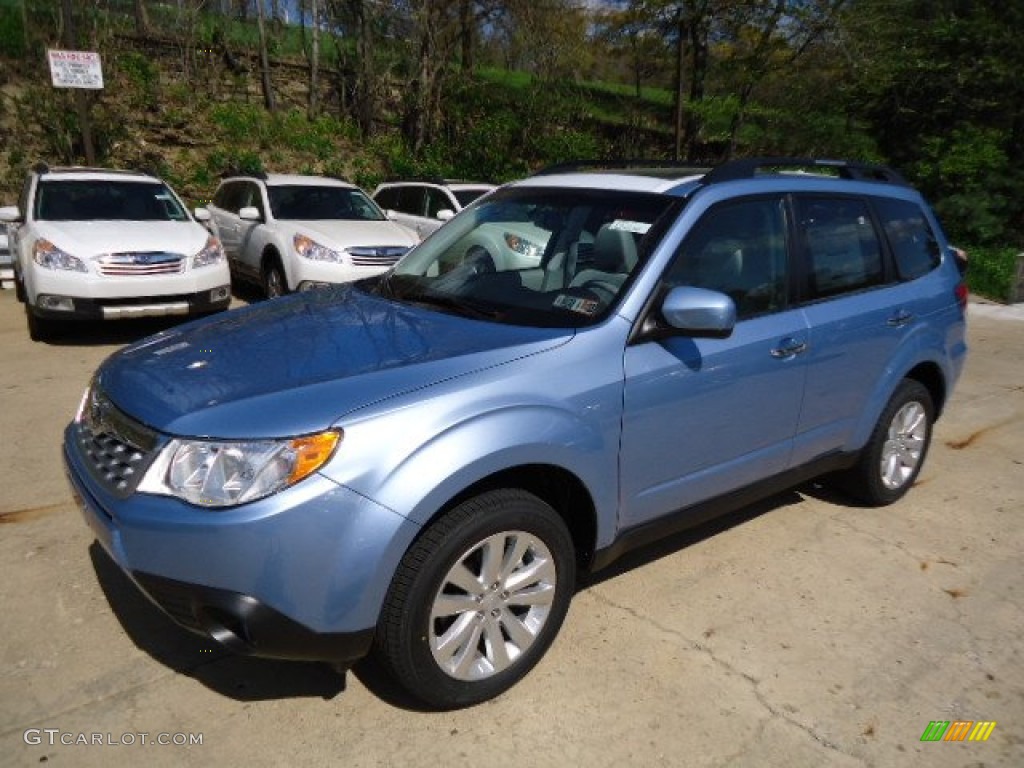 2012 Forester 2.5 X Premium - Ice Blue Metallic / Black photo #6