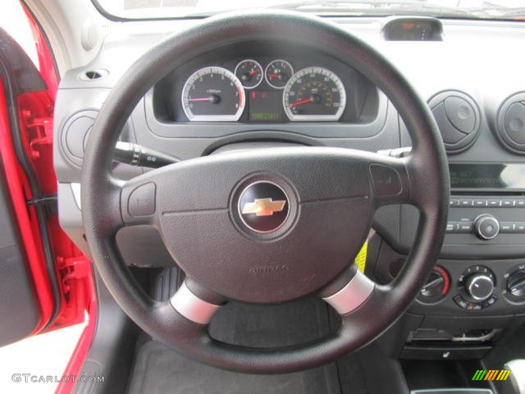 2010 Aveo LT Sedan - Victory Red / Charcoal photo #11